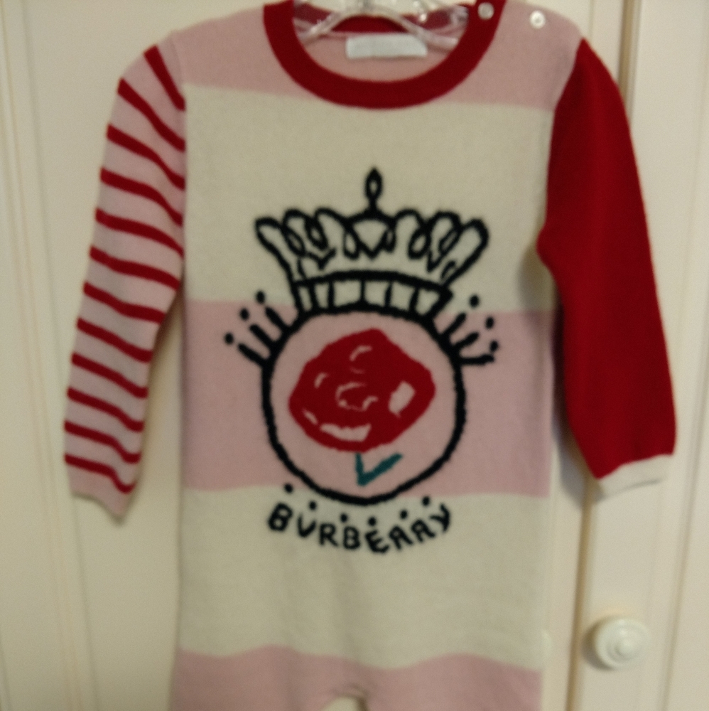 Girls cashmere babygrow, excellent condition